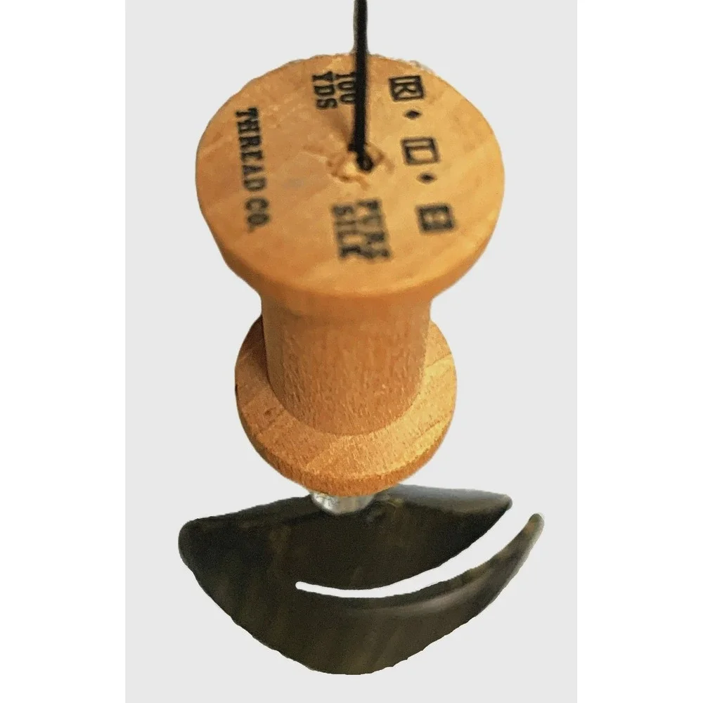 Wind‎ Chime Seamstress Sewing Theme Lg Thread Spool Body Nice Tone 29
